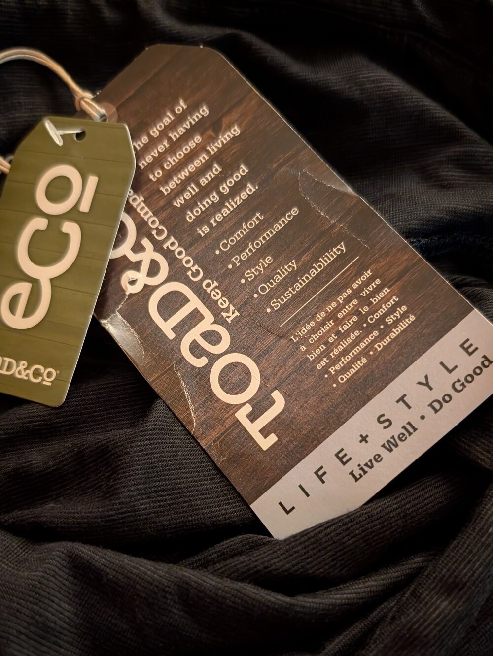 NWT Toad & Co Chakalaka maxi skirt black organic cotton tencil sz Large granola - Picture 4 of 6